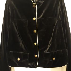 Black velvet jacket